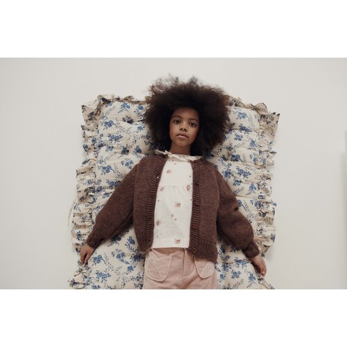 Emile & ida Bruin gebreid vest Emile & ida Bruin gebreid vest