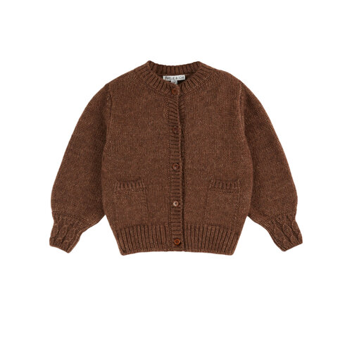 Emile & ida Bruin gebreid vest Emile & ida Bruin gebreid vest