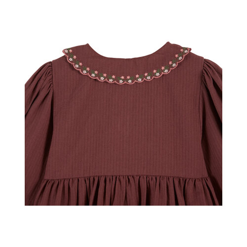 Emile & ida Paarse jurk met lange mouw