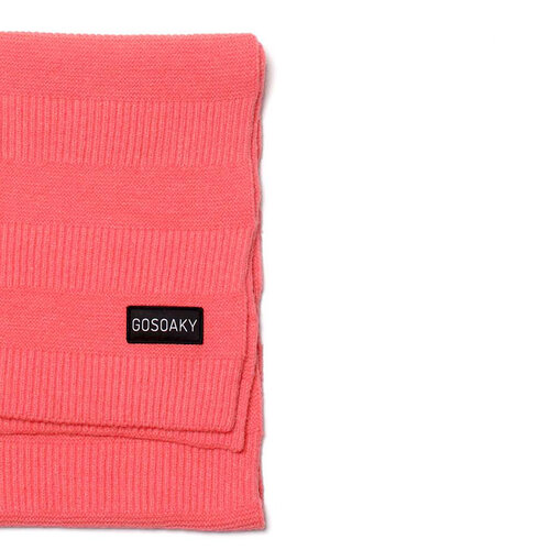 GOSOAKY Gebreide roze sjaal