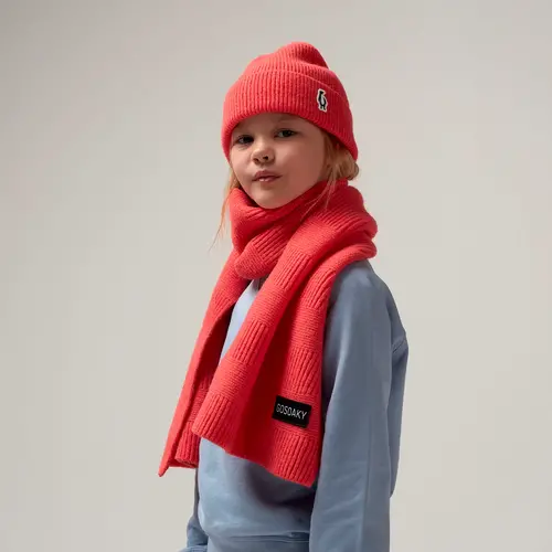 GOSOAKY Gebreide roze sjaal