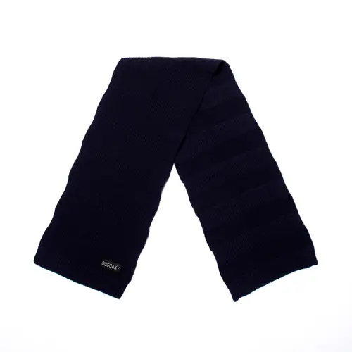 GOSOAKY Gebreide donker blauwe sjaal GOSOAKY Gebreide donker blauwe sjaal