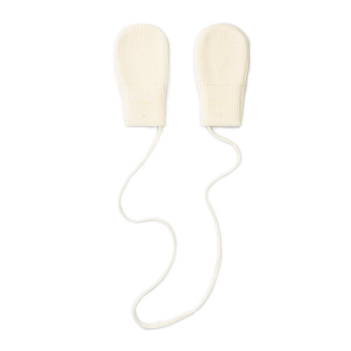 Gray label Merino wollen baby wanten in ecru kleur