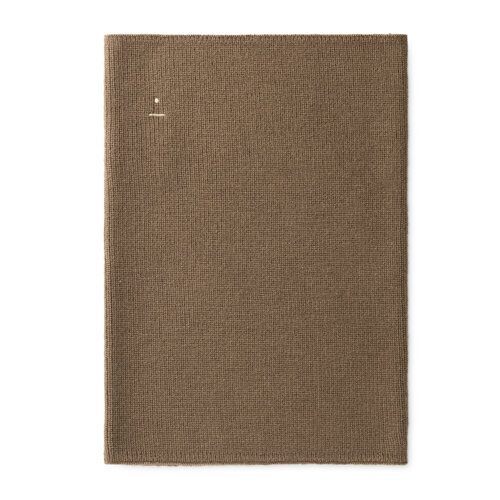 Gray label Gebreide col sjaal blauw in warm bruin