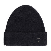 Knitted Beanie Black Melange