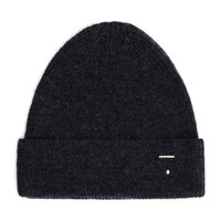 Baby Knitted Beanie Black Melange