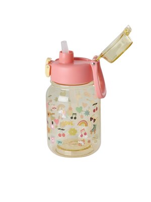 Rice Drinking Bottle Unicorn Love Print