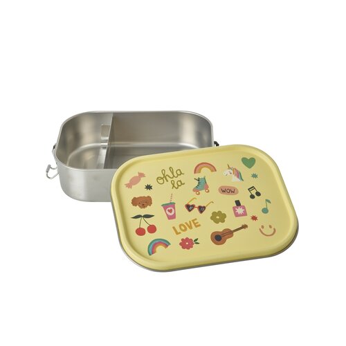 Rice Lunchbox unicorn geel large