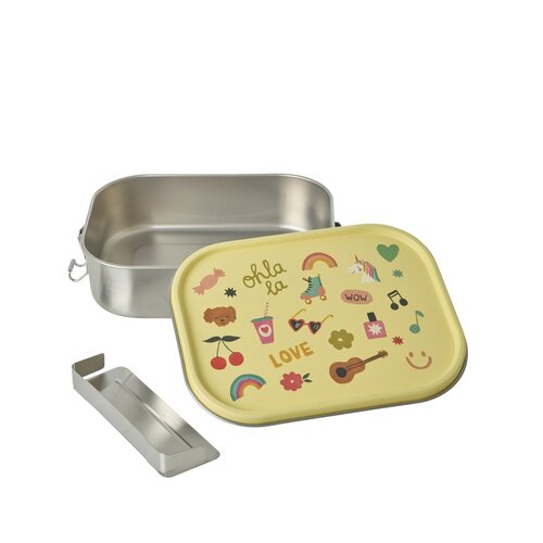Rice Lunchbox unicorn geel large