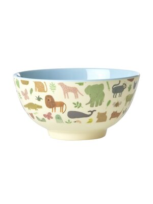 Rice Bowl Dusty Blue Sweet Jungle - Medium