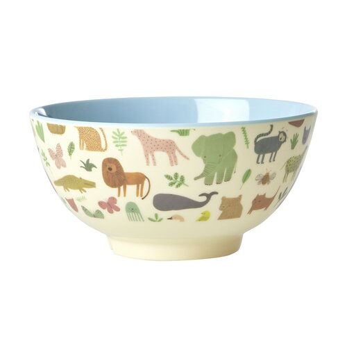 Rice Kommetje jungle blauw medium
