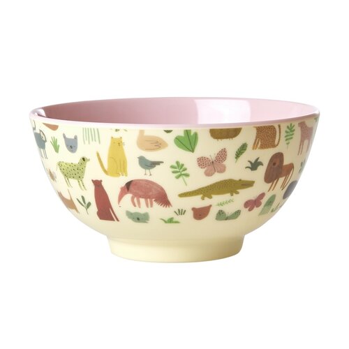 Rice Kommetje jungle roze medium