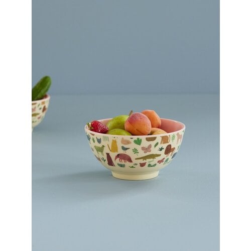 Rice Bowl Pink Sweet Jungle - Medium