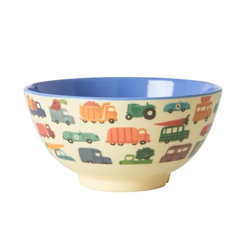 Rice Kommetje cars blauw medium