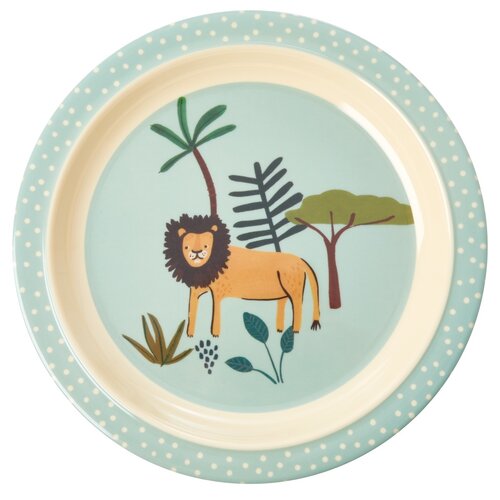 Rice Bord jungle blauw medium