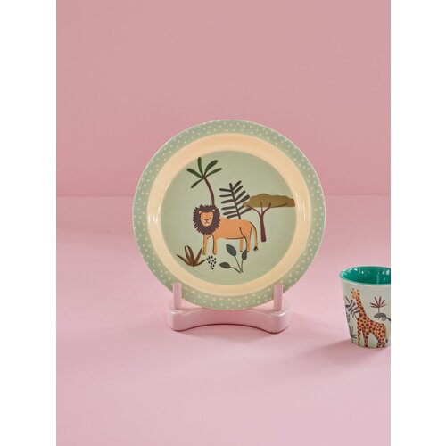 Rice Bord jungle blauw medium