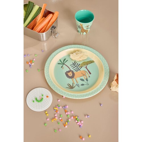 Rice Bord jungle blauw medium
