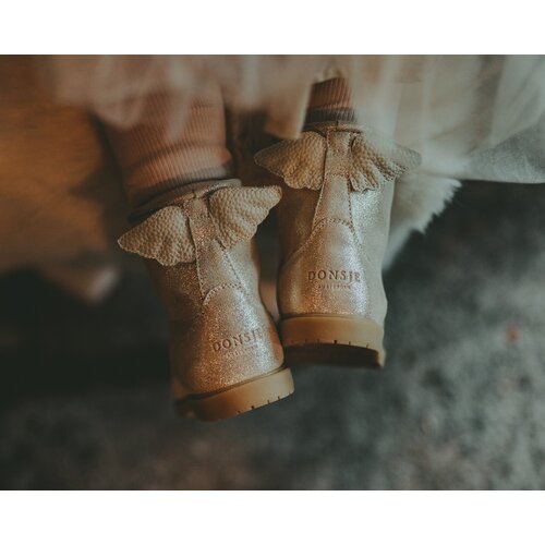 Donsje Angela Boots Wings | Silver Metallic Leather Donsje Angela Boots Wings | Silver Metallic Leather
