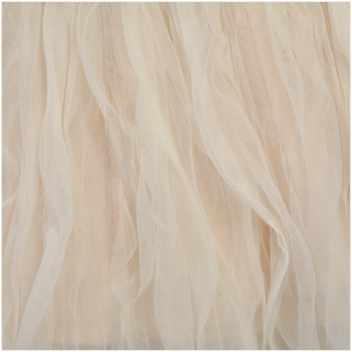 Donsje Beige jurk met tulle