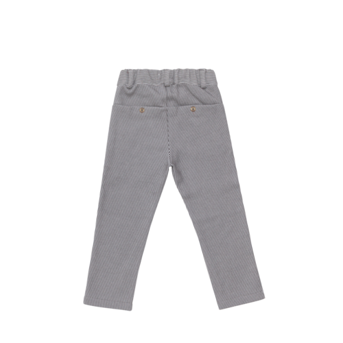 Donsje Grijs gestreepte broek