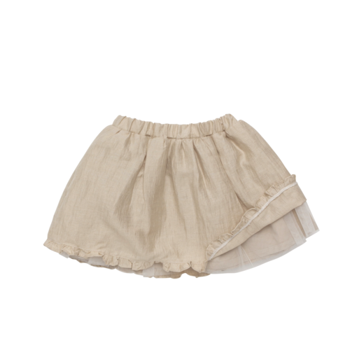 Donsje Beige korte rok