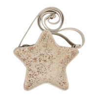 Roxlyn Shoulder Bag Star | Cream Metallic Suede