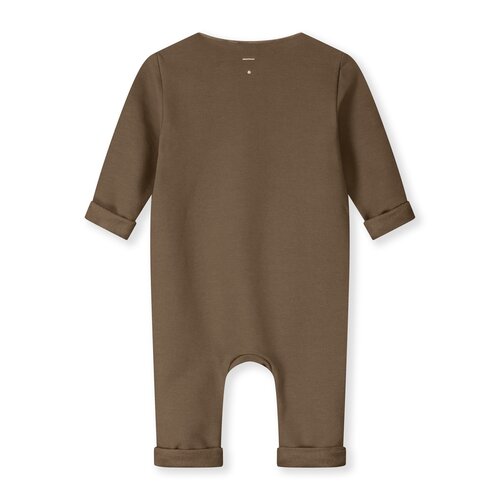 Gray label Baby pakje met drukknoopjes in warm bruin - Copy
