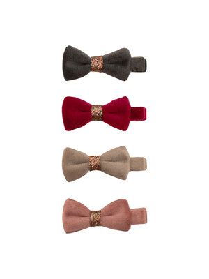 Mimi & Lula Christmas Velvet Bow Clips