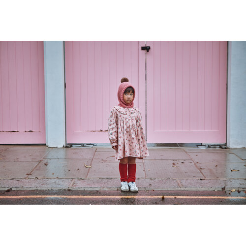 Emile & ida Bloemen jurk met lange mouw