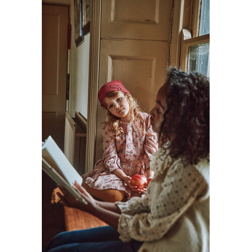 Emile & ida Bloemen jurk met lange mouw