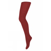 Wool Rib Tights Tomato