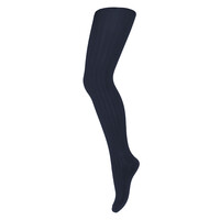 Cotton Rib Tights Navy