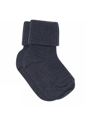 mp Denmark Wool Rib Baby Socks Navy
