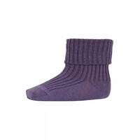 Cotton Rib Baby Socks Lavender Dust