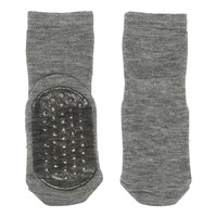 Wool Socks - Anti-Slip Grey Melange