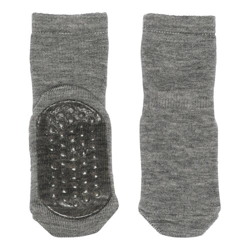 mp Denmark Wool Socks - Anti-Slip Grey Melange