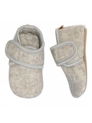 Melton Classic Wool Slippers Beige Melange Melton Classic Wool Slippers Beige Melange