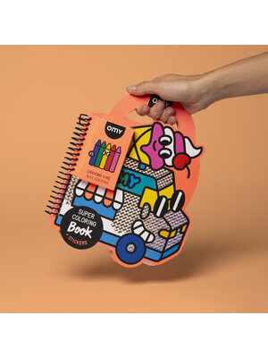 OMY Super Coloring & Stickers Book - Yummy