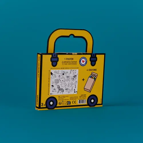 OMY Pocket poster met potloodjes