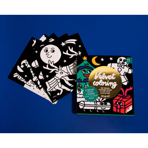 OMY Velvet kleurplaten in kerst thema