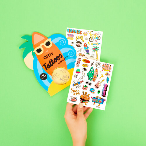 OMY Surf & Skate tattoos