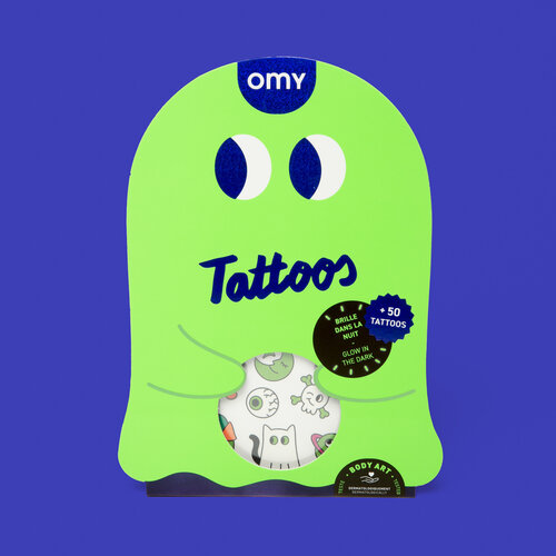OMY Glow in the dark tattoos
