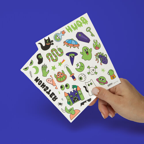 OMY Glow in the dark tattoos