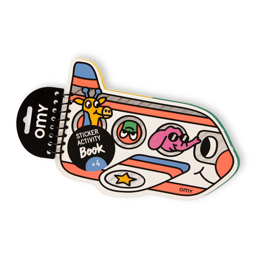OMY Activiteiten boekje met stickers Vliegtuig