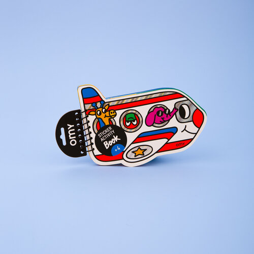 OMY Activiteiten boekje met stickers Vliegtuig