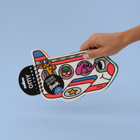 Sticker Activity Notebook - Plane