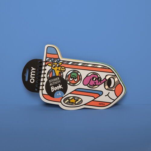 OMY Activiteiten boekje met stickers Vliegtuig
