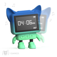 Dancing Clock Blue