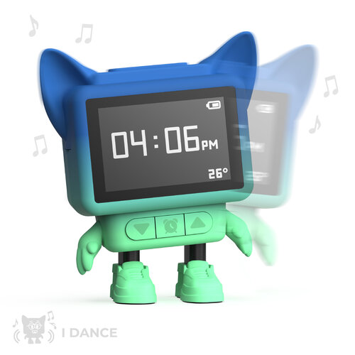 MOB Dancing Clock Blue MOB Dancing Clock Blue