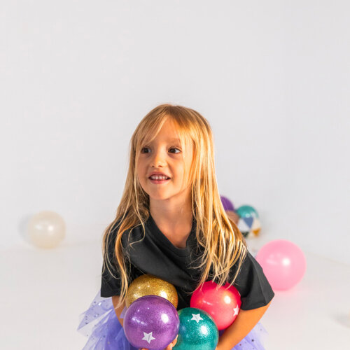 Ratatam Zilveren glitterbal 10cm